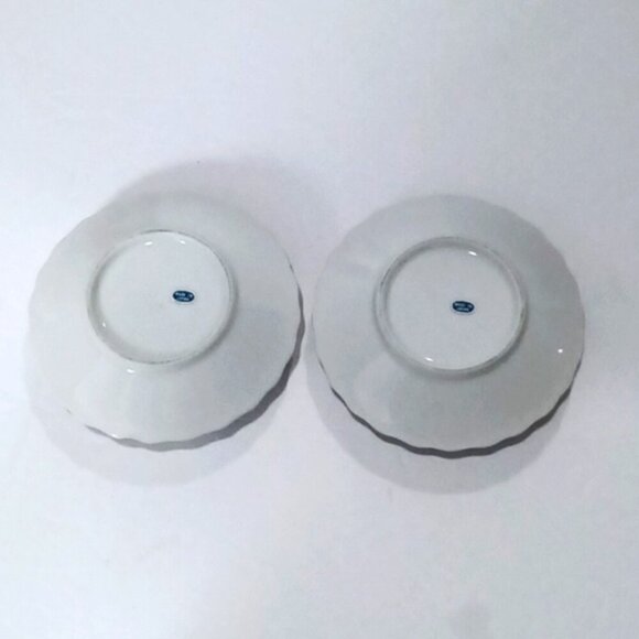 Vintage Macys Christmas Holly Berry Candle Holders Made in Japan 1984 Gift Box - Picture 5 of 7